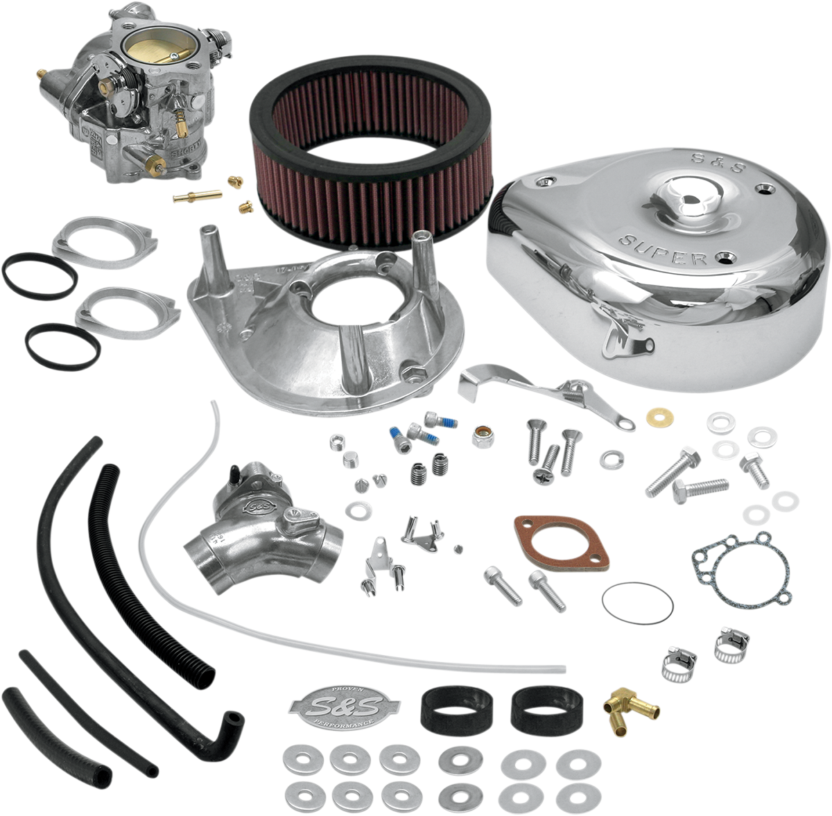 S&S CYCLE Super E Carburetor Kit with Manifold for Big Twin 11-0407