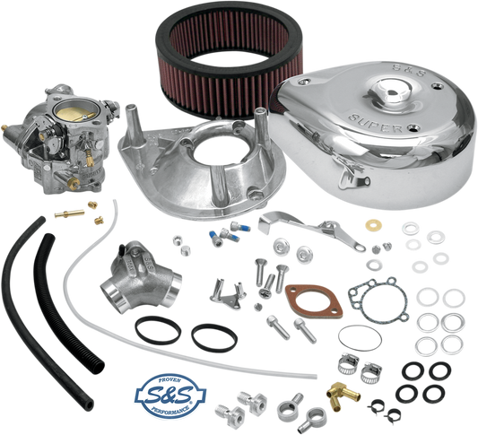 S&S Cycle Super E Carburetor with Manifold Kit for Harley Sportster 11-0409