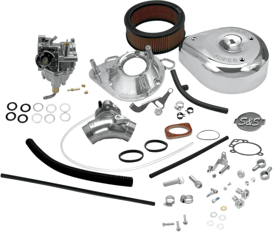 S&S CYCLE Super E Carburetor Kit with Manifold for Evolution Big Twin - Part 11-0419