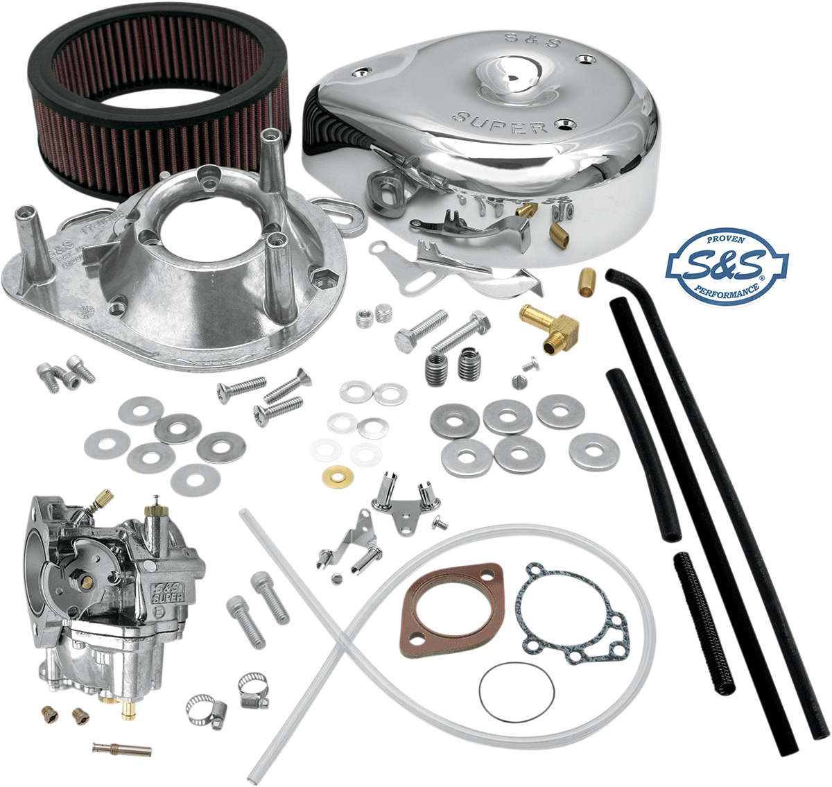 S&S CYCLE Super E Carburetor Kit for Evolution Big Twin 11-0440