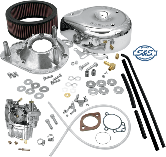 S&S CYCLE Super E Carburetor Kit for Evolution Big Twin 11-0440