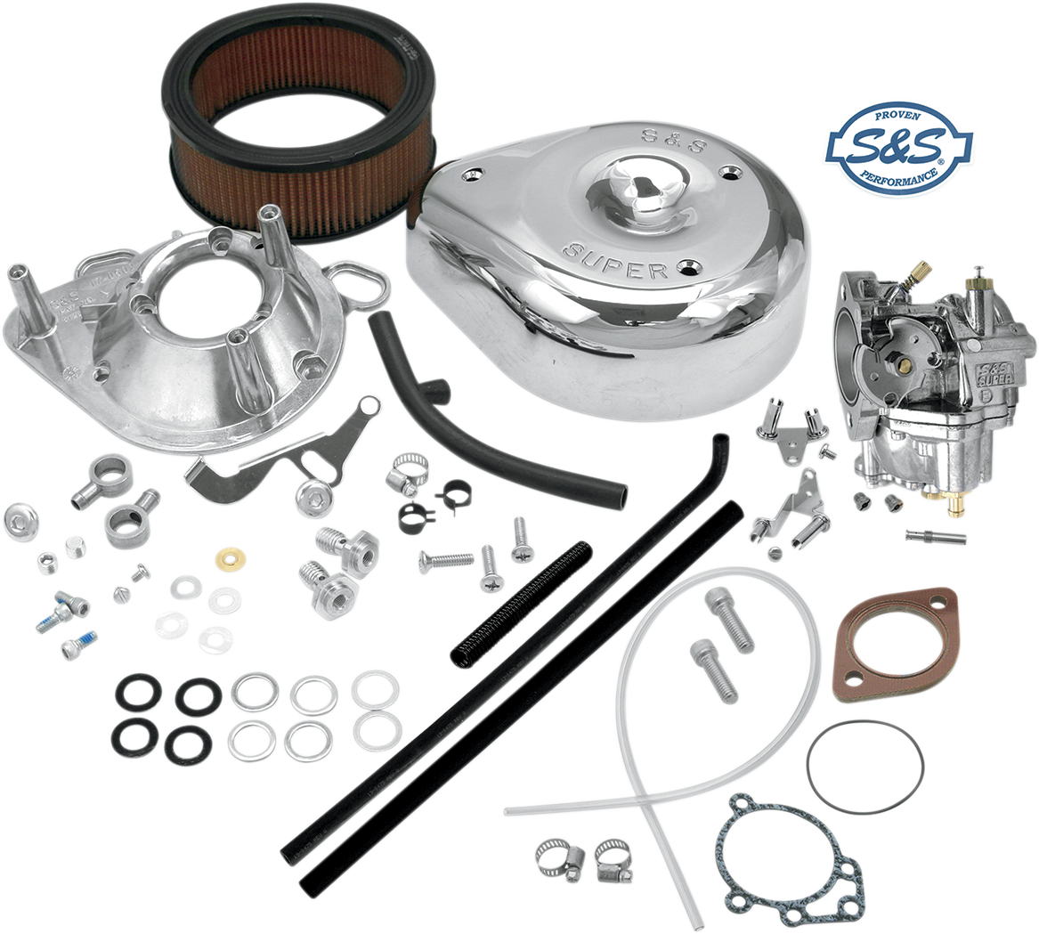 S&S CYCLE Super E Carburetor Kit for Evolution Big Twin 11-0442