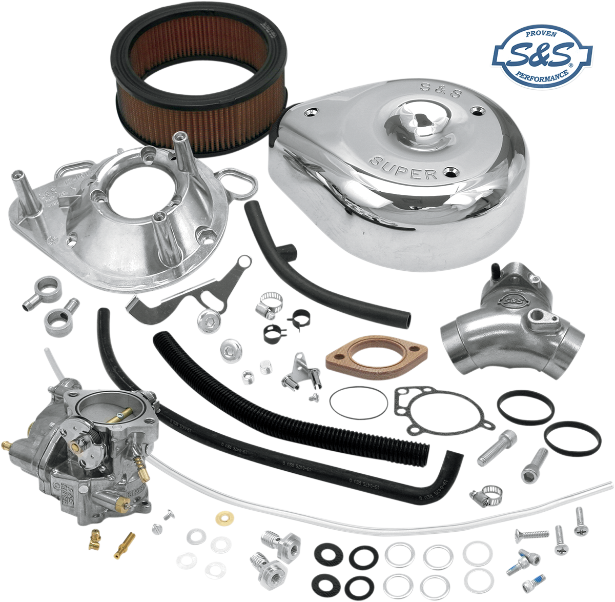 S&S Cycle Super G Carburetor Kit for Twin Cam 11-0451 – High-Performance 90+ Cubic Inch Engines
