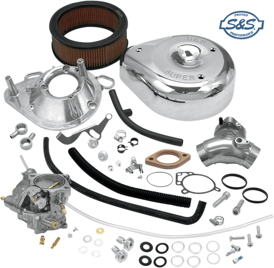 S&S Cycle Super G Carburetor Kit for Twin Cam 11-0451 – High-Performance 90+ Cubic Inch Engines
