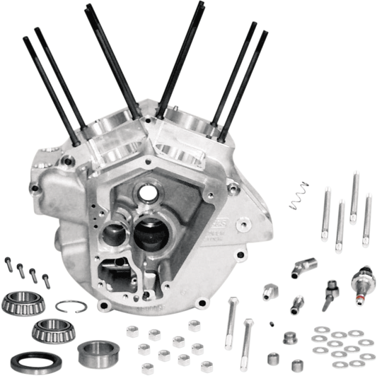 S&S CYCLE Super Stock Big Bore Engine Case for Evolution Big Twin - 3.625 Inch Cylinder Bore