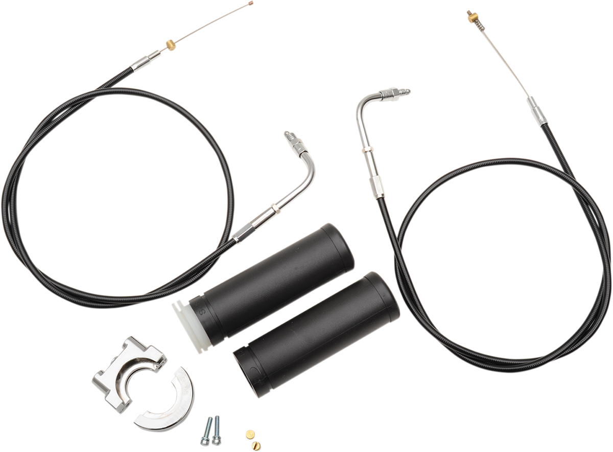 S&S Cycle Dual-Cable Throttle Assembly Kit for E&G Carbs - 39 inches (Part 19-0448)