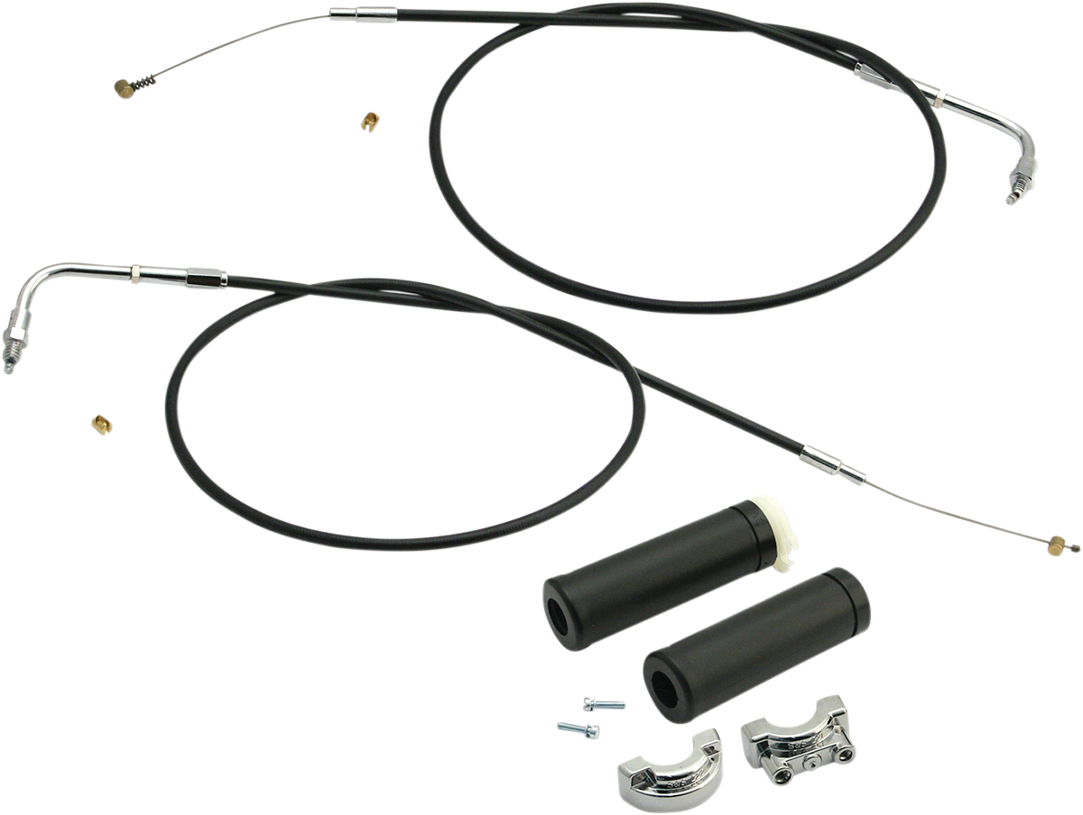 S&S CYCLE Dual-Cable Throttle Assembly Kit - 48 Inches for E&G Carbs Part 19-0449