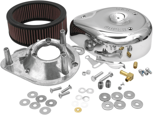 S&S Cycle Teardrop Air Cleaner Kit - Chrome (Part #17-0399)