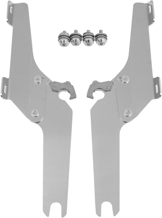 MEMPHIS SHADES Batwing Trigger Lock Mounting Kit - VN 1600 - Polished MEK1940