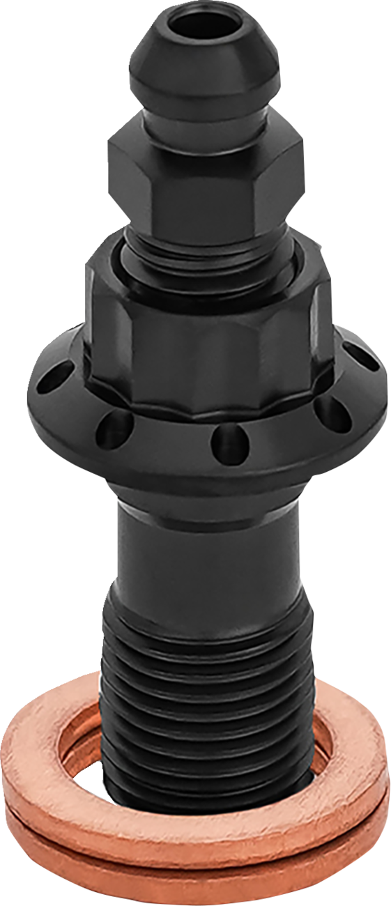 Arlen Ness 300-822 10 mm Black Titanium Banjo Bolt with Bleeder