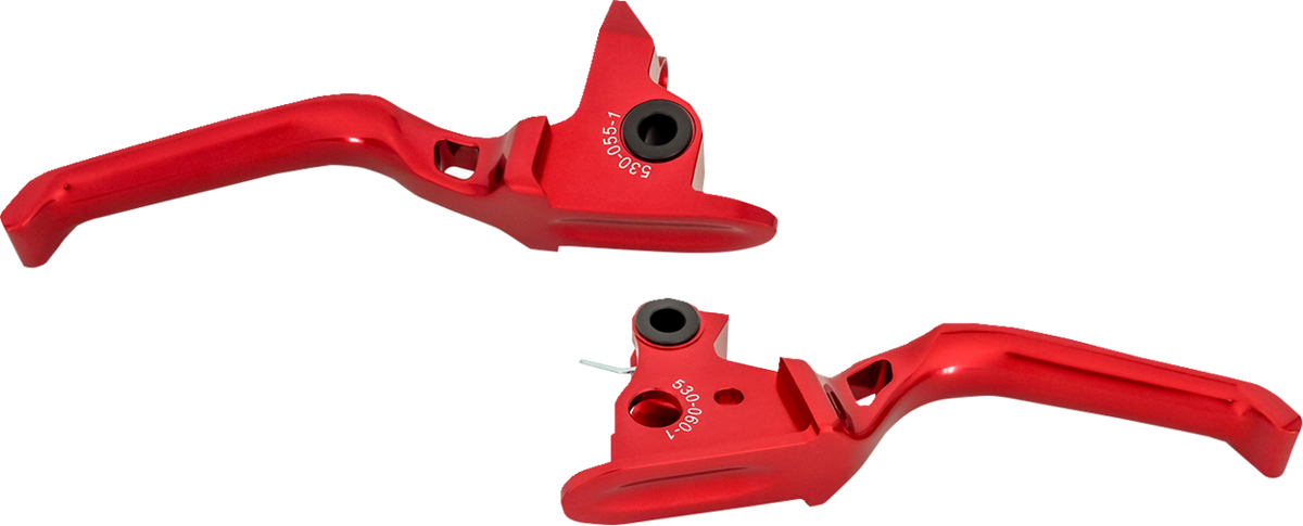 Arlen Ness Method Motorcycle Lever Set, Red, Part Number 530-033