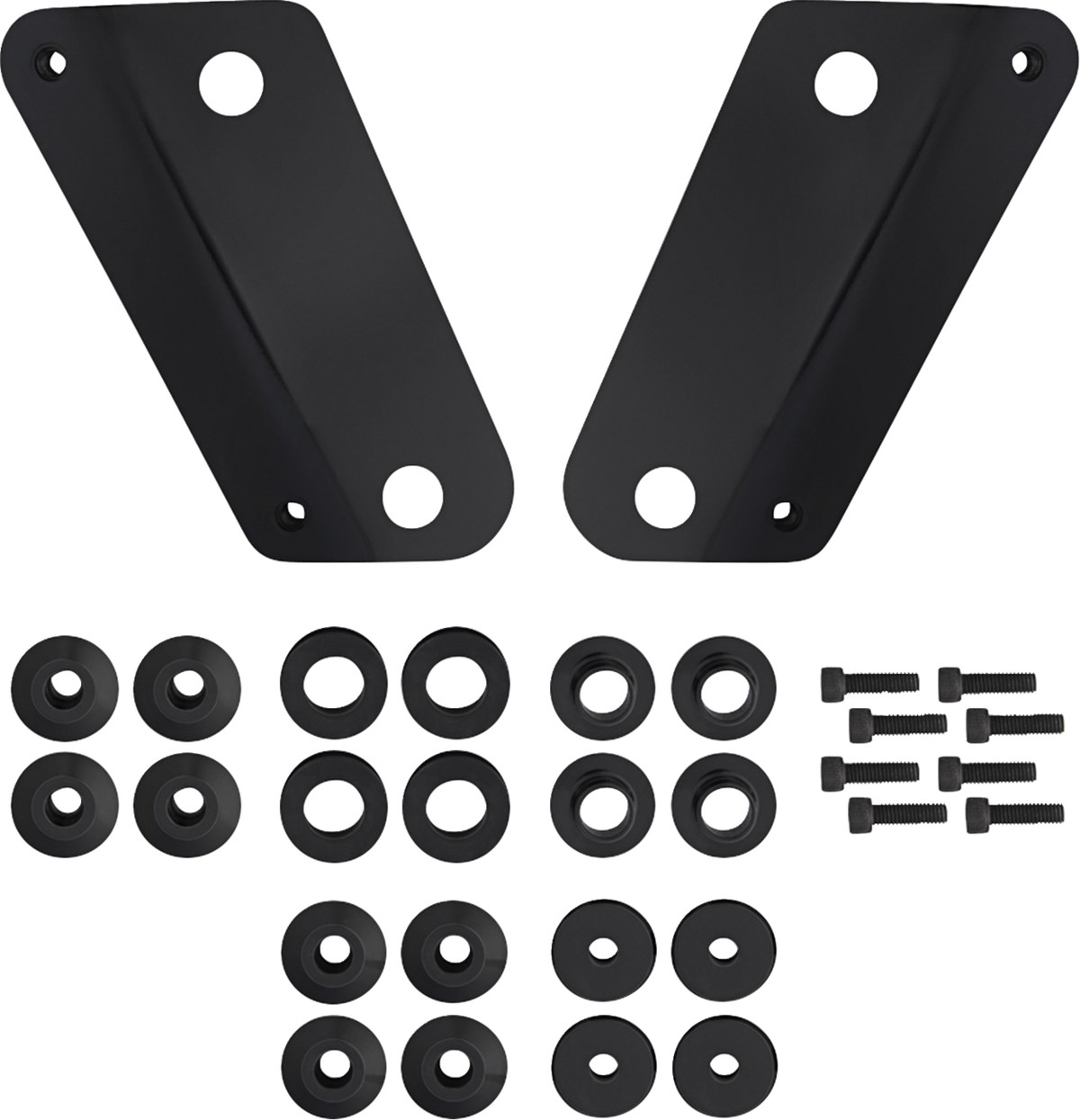 Memphis Shades MEB9085 Windshield Adapter Kit for Harley-Davidson FLHX, Black