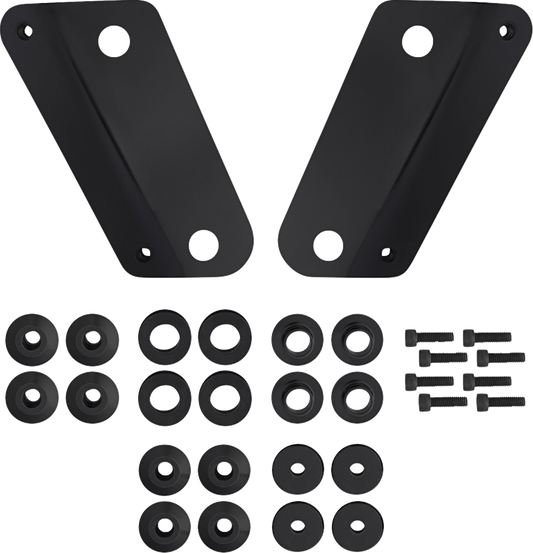 Memphis Shades MEB9085 Windshield Adapter Kit for Harley-Davidson FLHX, Black