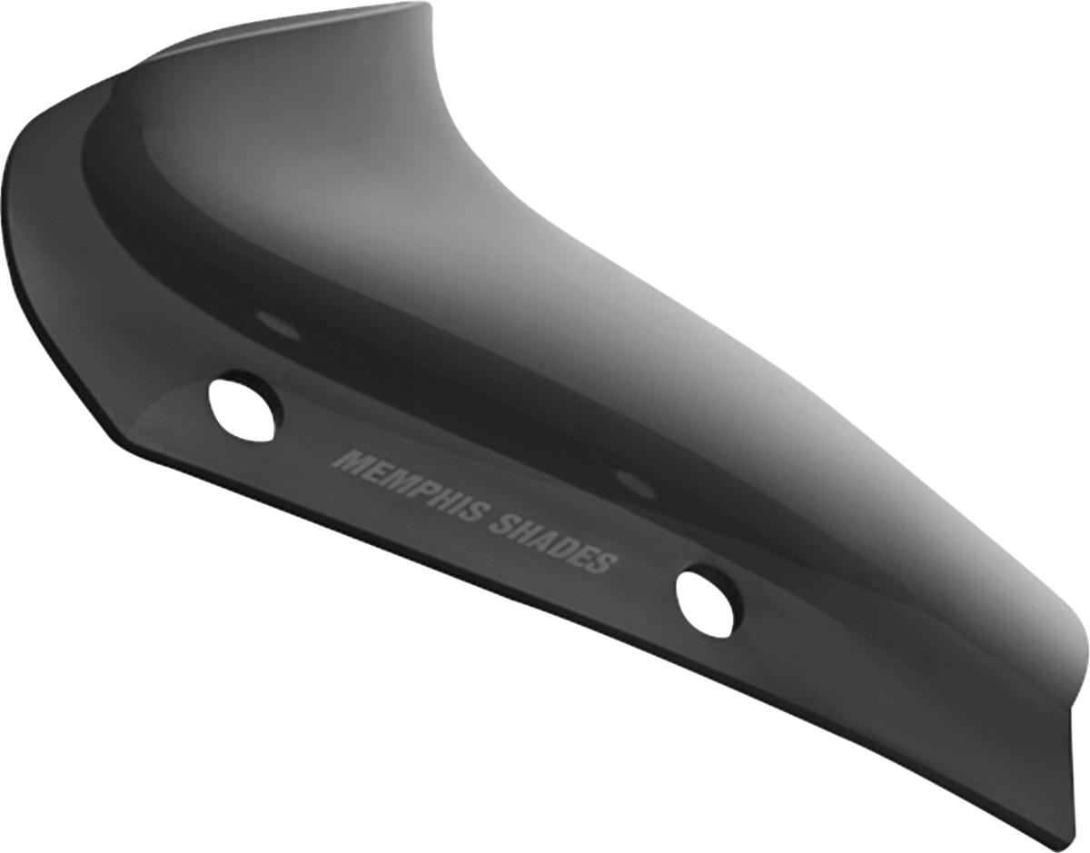 Memphis Shades MEP88610 2-Inch Spoiler Windshield for Harley-Davidson FLHX, Dark Black Smoke