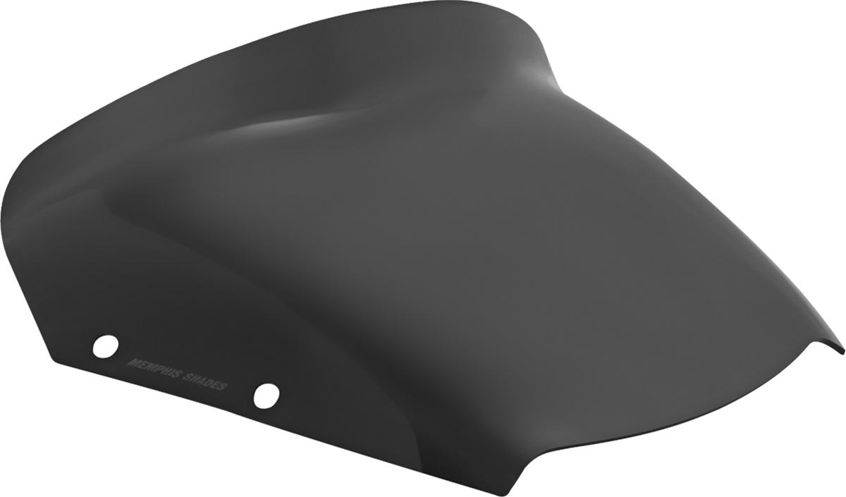 Memphis Shades MEP88910 5-Inch Spoiler Windshield for Harley-Davidson FLHX, Dark Black Smoke