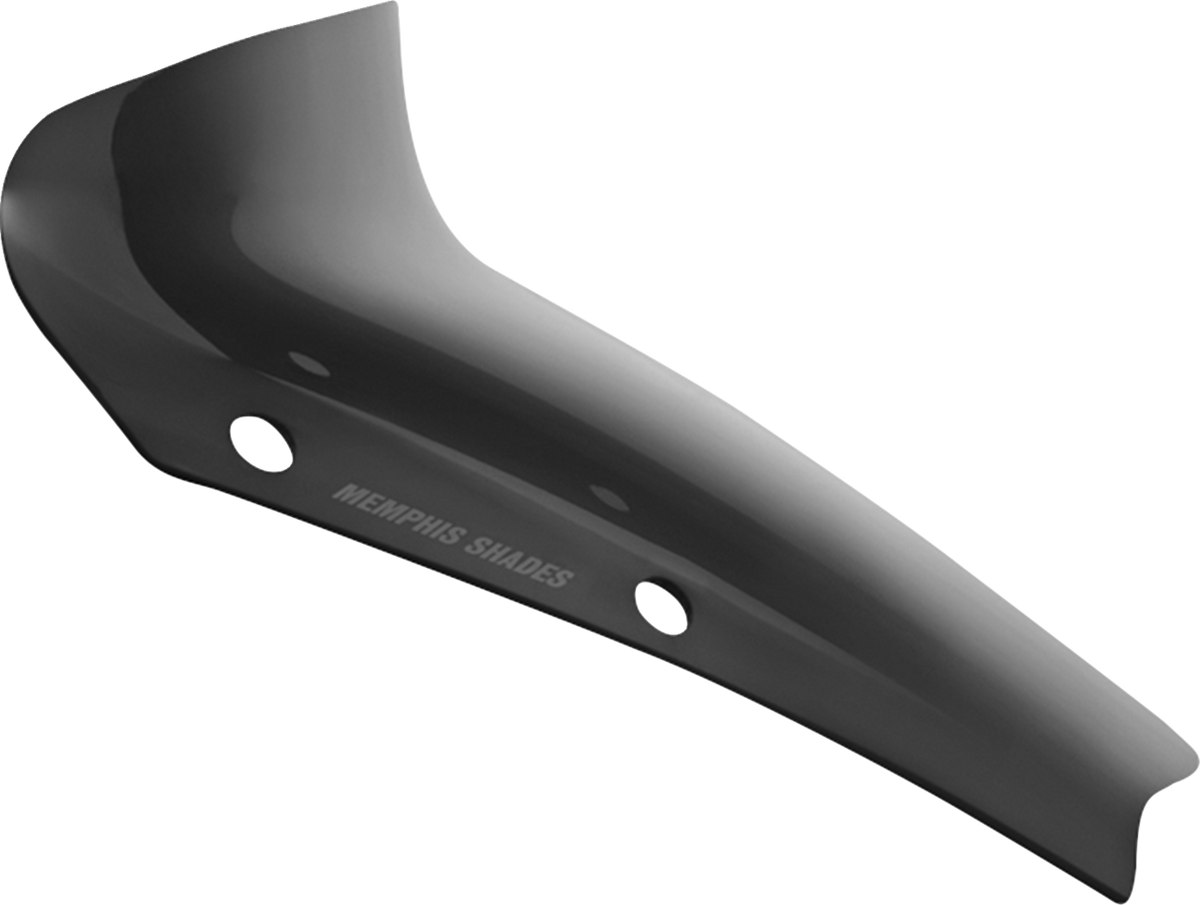 Memphis Shades MEP88710 3-Inch Dark Black Smoke Spoiler Windshield for Harley-Davidson FLHX