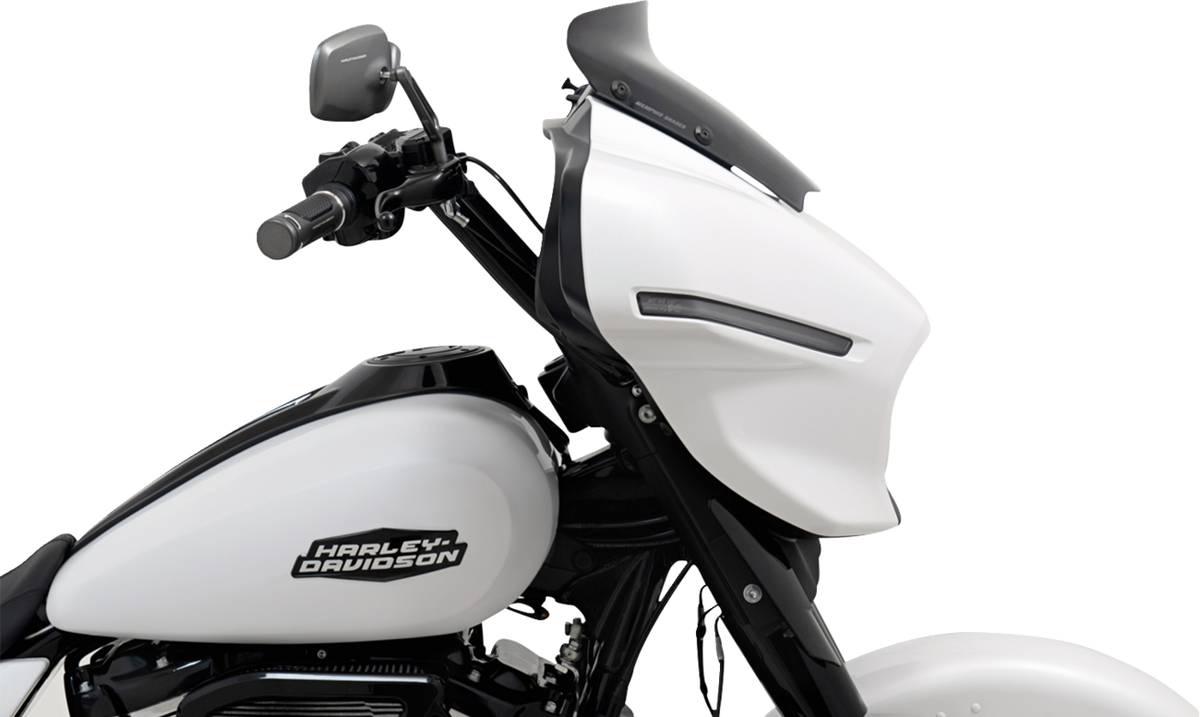 Memphis Shades MEP88710 3-Inch Dark Black Smoke Spoiler Windshield for Harley-Davidson FLHX