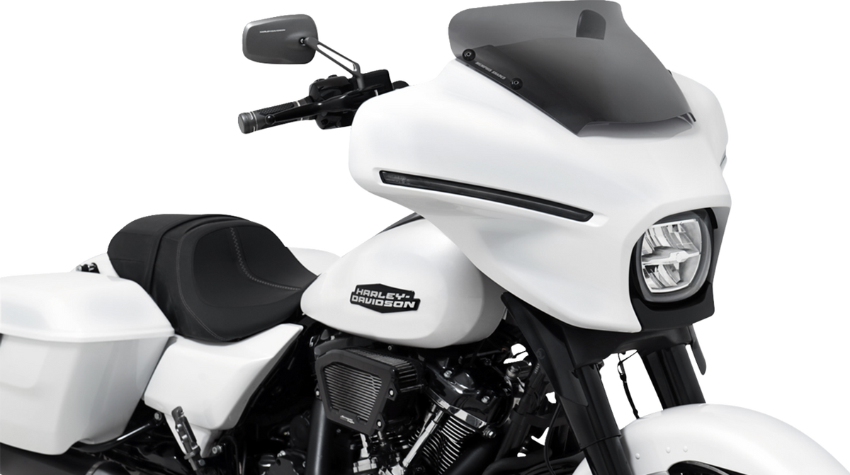 Memphis Shades MEP88710 3-Inch Dark Black Smoke Spoiler Windshield for Harley-Davidson FLHX