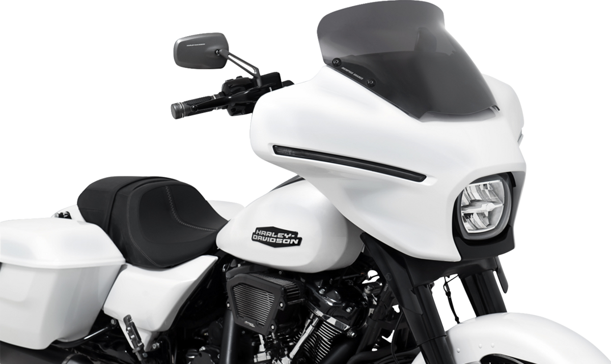 Memphis Shades MEP88910 5-Inch Spoiler Windshield for Harley-Davidson FLHX, Dark Black Smoke