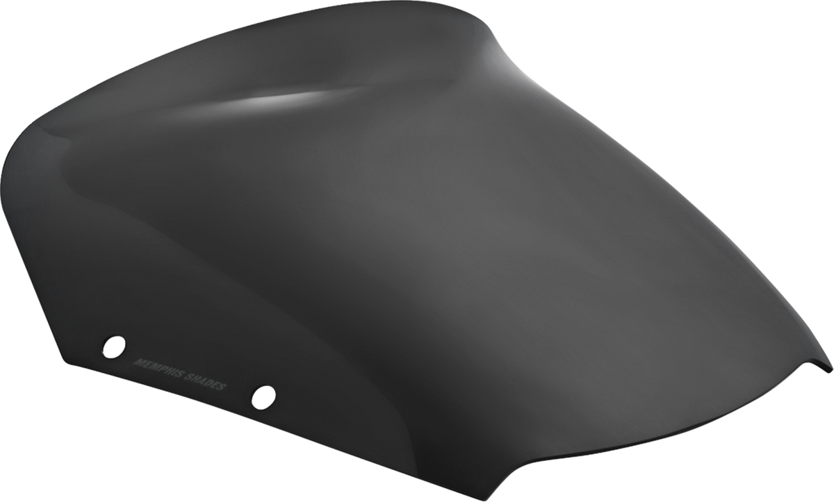 Memphis Shades MEP89010 Spoiler Windshield, 6-Inch Dark Black Smoke for Harley-Davidson FLHX