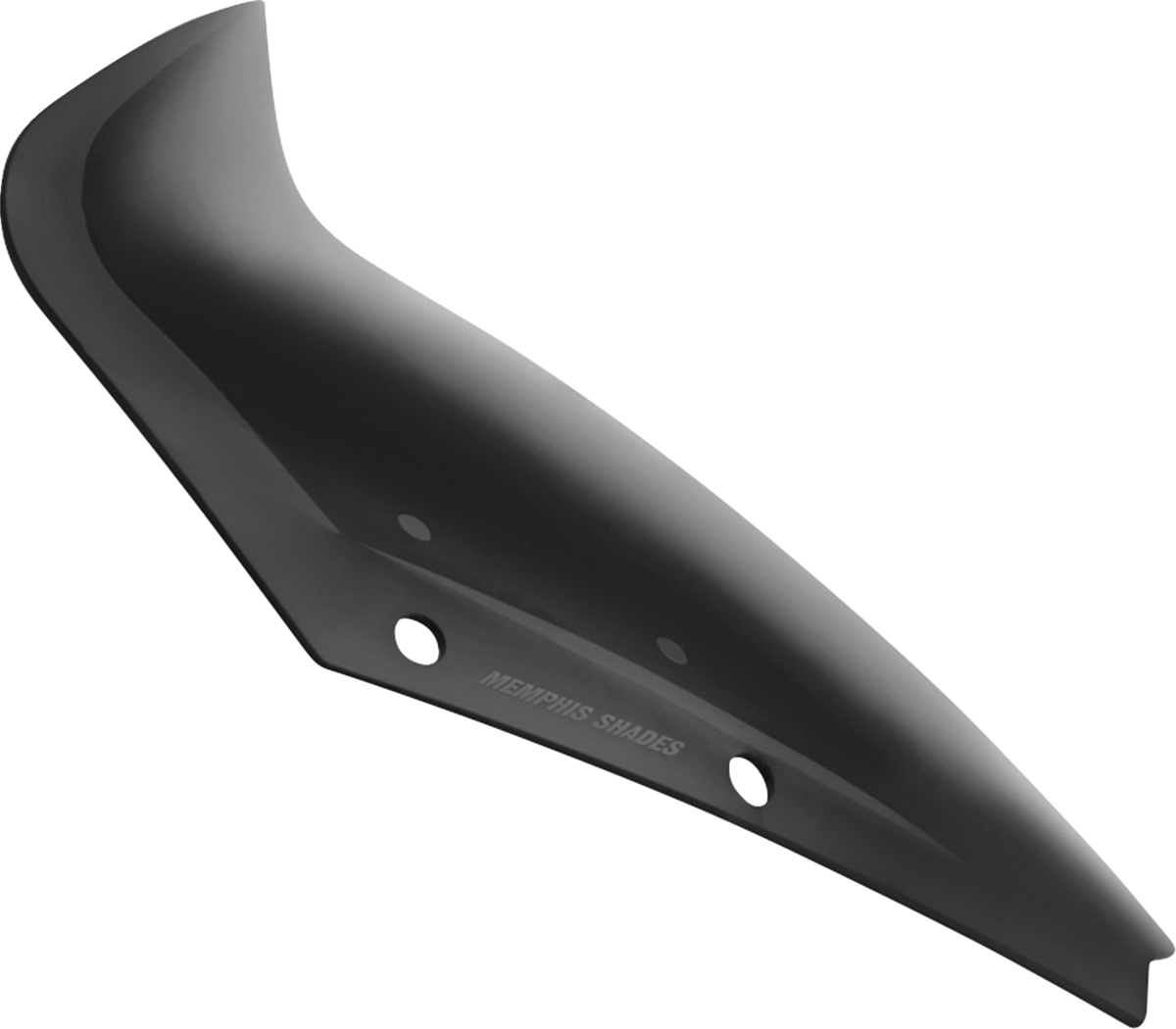 Memphis Shades MEP89010 Spoiler Windshield, 6-Inch Dark Black Smoke for Harley-Davidson FLHX