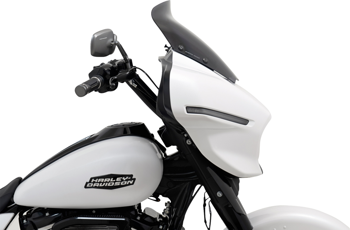 Memphis Shades MEP89010 Spoiler Windshield, 6-Inch Dark Black Smoke for Harley-Davidson FLHX