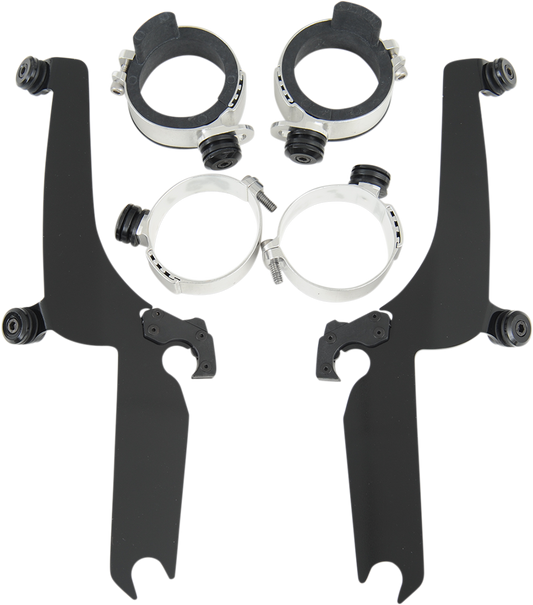 MEMPHIS SHADES Trigger Lock Sportshield Mounting Kit - XVS 650/1100 Classic - Black MEB8932