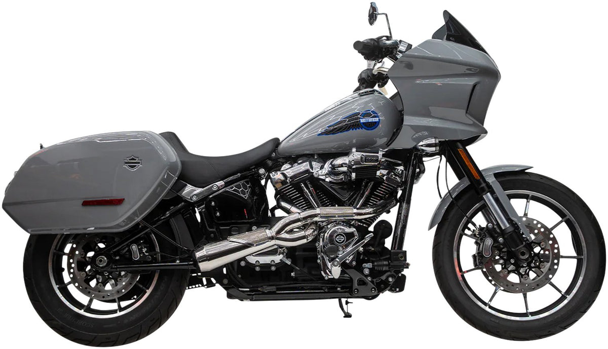 Trask Big Sexy 2-into-1 Exhaust System for M8 Softail, Polished Stainless Steel, TM-5132PO