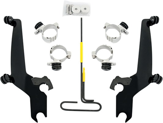 MEMPHIS SHADES Trigger Lock Sportshield Mounting Kit - Narrow - Black MEB8917