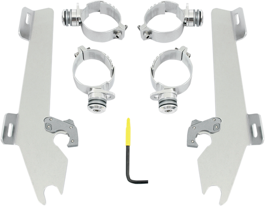 MEMPHIS SHADES Batwing Trigger Lock Mounting Kit - M50 - Polished MEK1990