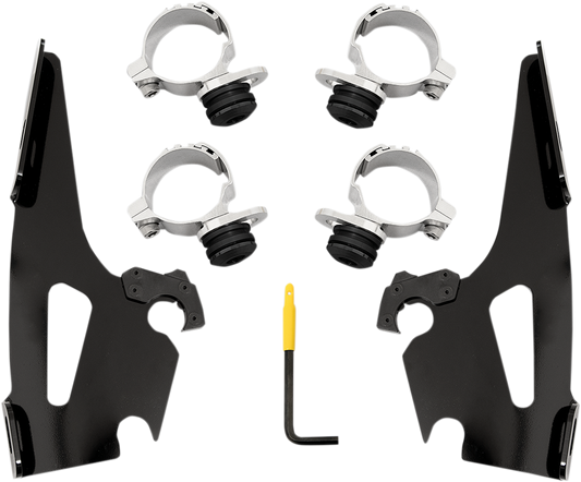 MEMPHIS SHADES Fats/Slim/Sportshield Mounting Kit - Black - Scout MEB2019