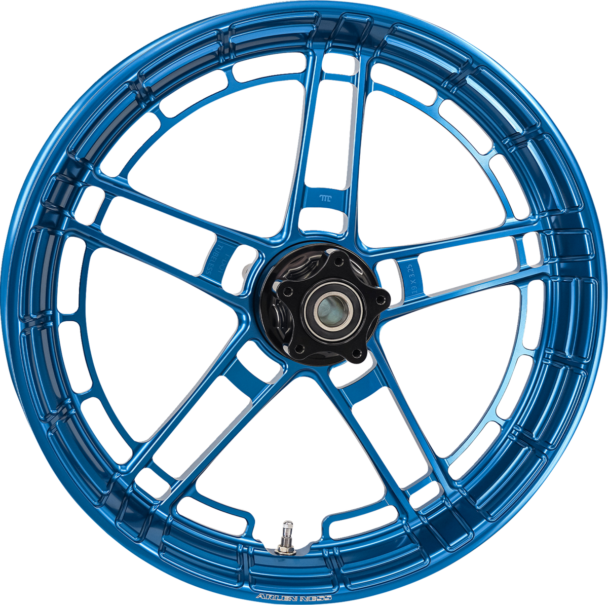 Arlen Ness Flatline Front Rim, Blue, 19 x 3.25 in, Part Number 330-047