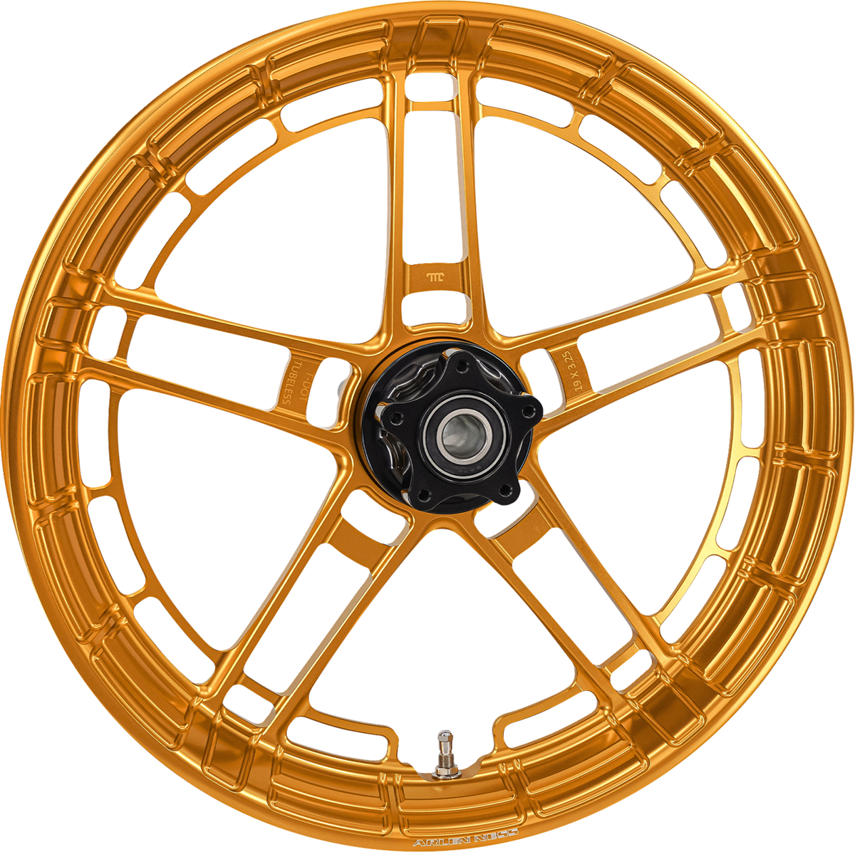 Arlen Ness Flatline Front Rim, Gold, 19 x 3.25 in, Part Number 330-051