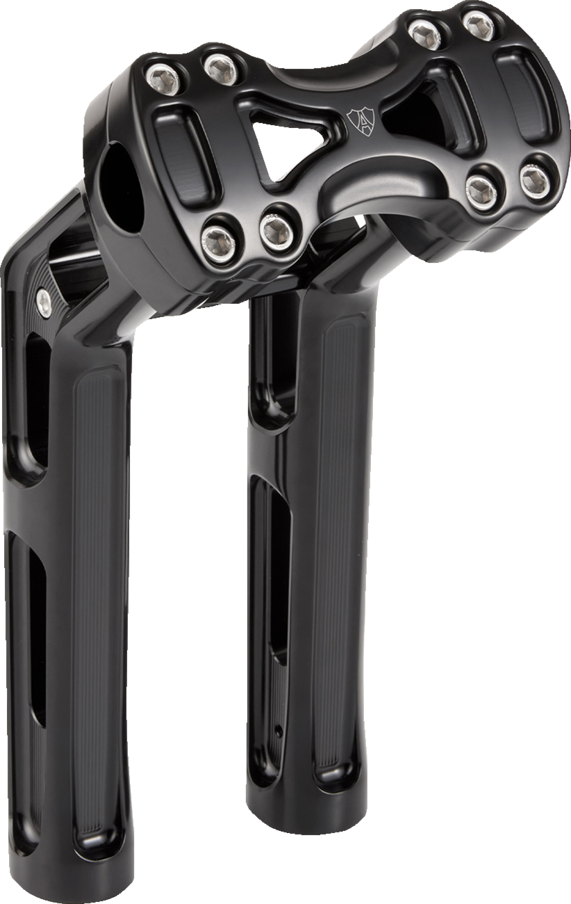 Arlen Ness Wayback 10-Inch Black Handlebar Risers, Part 520-063