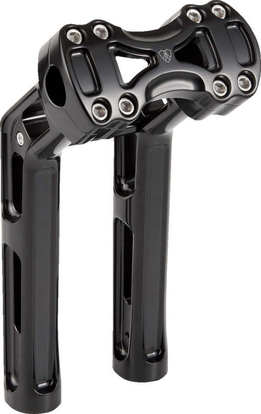 Arlen Ness Wayback 10-Inch Black Handlebar Risers, Part 520-063