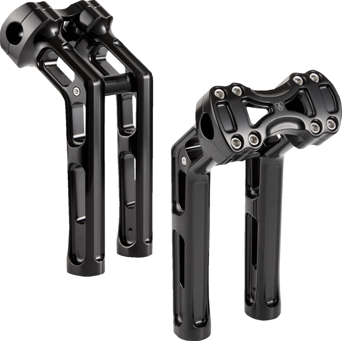 Arlen Ness Wayback 10-Inch Black Handlebar Risers, Part 520-063