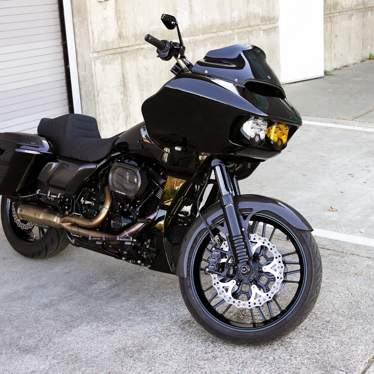 Arlen Ness Wrapper 21-Inch Carbon Fiber Front Fender, Gloss Finish, Harley-Davidson Touring 2023-2026, Part 210-084