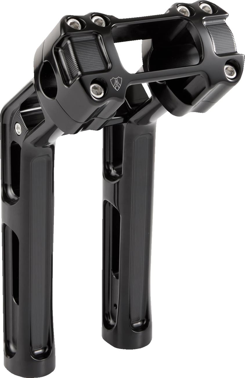Arlen Ness Wayback 10-Inch Risers for Harley-Davidson Softail, Black, Part 520-065