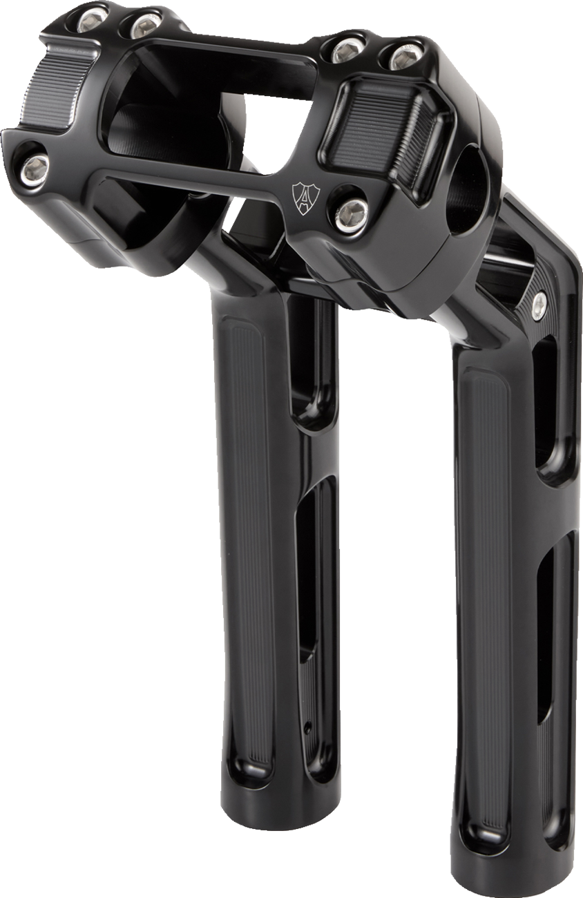 Arlen Ness Wayback 10-Inch Risers for Harley-Davidson Softail, Black, Part 520-065