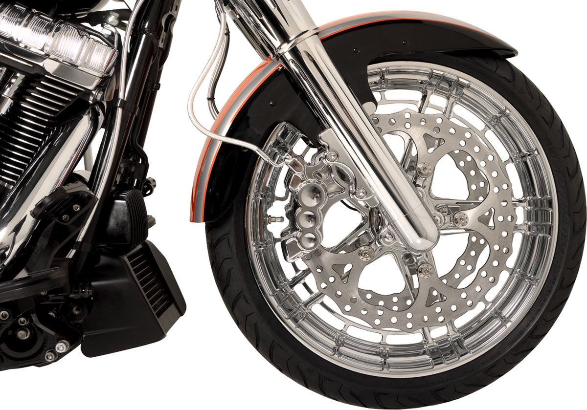 Arlen Ness Flatline Front Chrome Rim 330-043, 19 x 3.25 in
