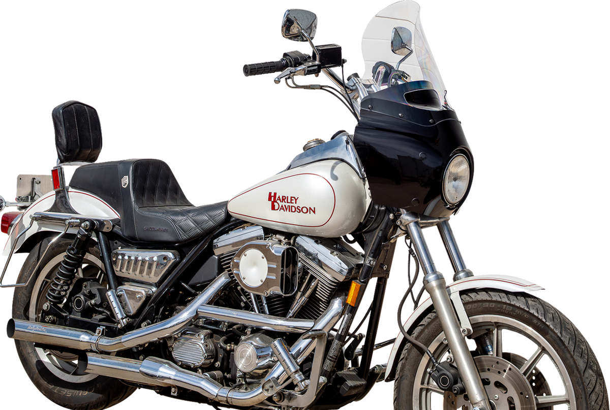 Klock Werks Flare Windshield for Road Warrior Fairing, 15-Inch Clear, KWW-06-0613-C
