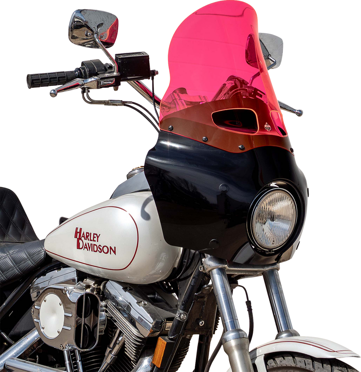 Klock Werks Ice Flare® Windshield, 15-Inch Pink Ice for Road Warrior Fairing KWW-06-0614