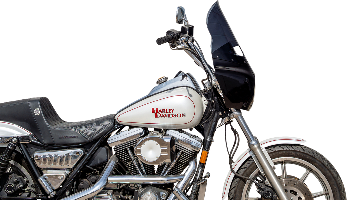 Klock Werks Flare Windshield for Road Warrior Fairing, 15-Inch Dark Smoke, KWW-06-0613-DS