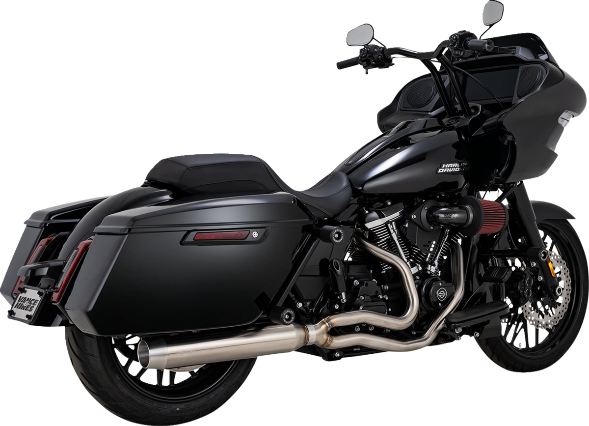Vance & Hines 27347 Gaslighter 2-Into-1 Exhaust System for M8 Touring, Brushed