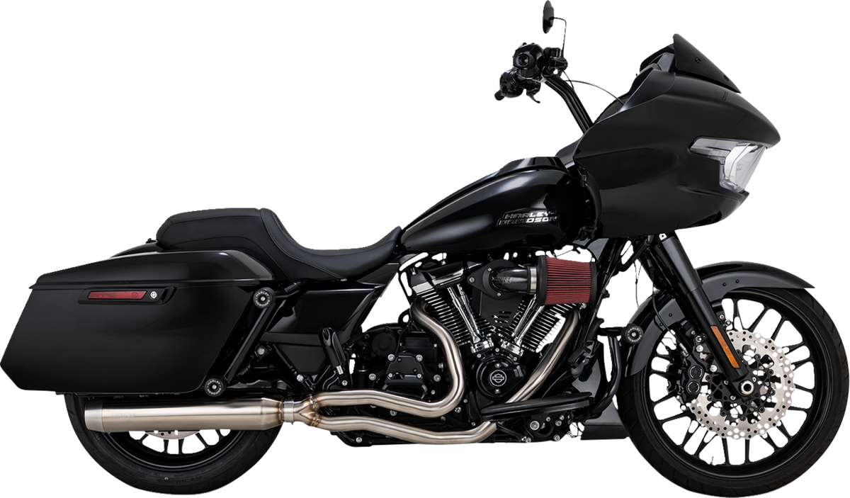 Vance & Hines 27347 Gaslighter 2-Into-1 Exhaust System for M8 Touring, Brushed