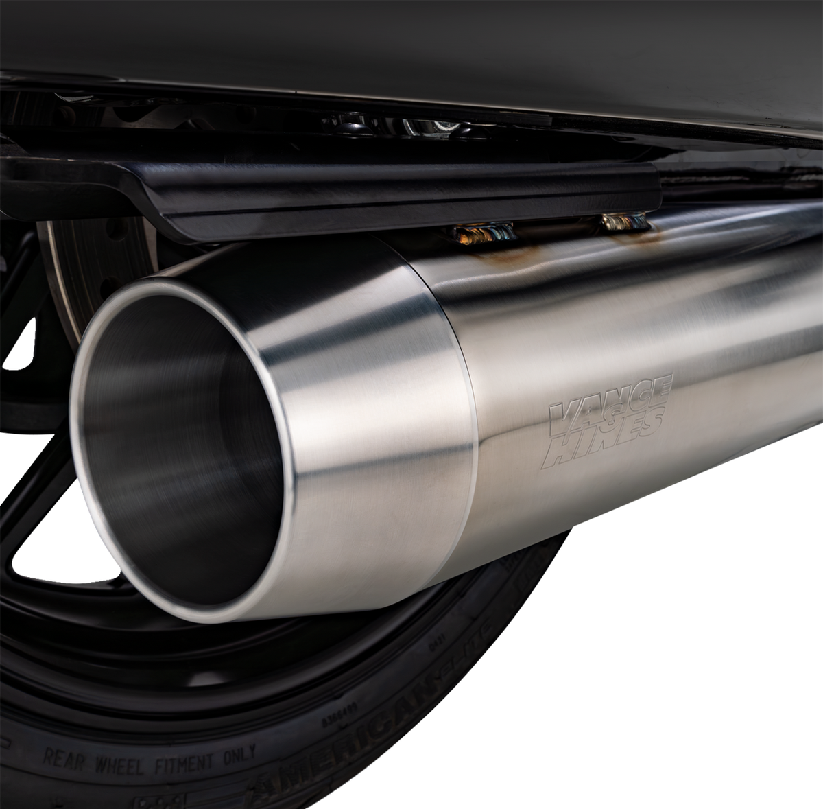 Vance & Hines 27347 Gaslighter 2-Into-1 Exhaust System for M8 Touring, Brushed
