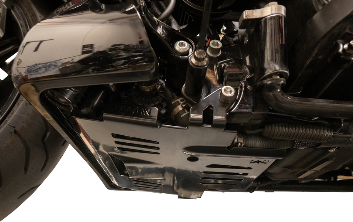 Thrashin Supply Co. Black Skid Plate for Harley-Davidson Touring Models TSC-3037-1
