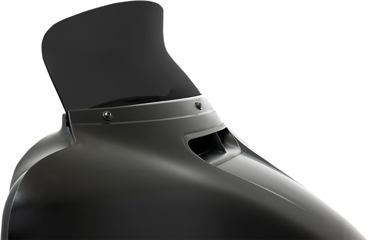 MEMPHIS SHADES Spoiler Windshield - 6-1/2" - Dark Black Smoke - FLH MEP84710