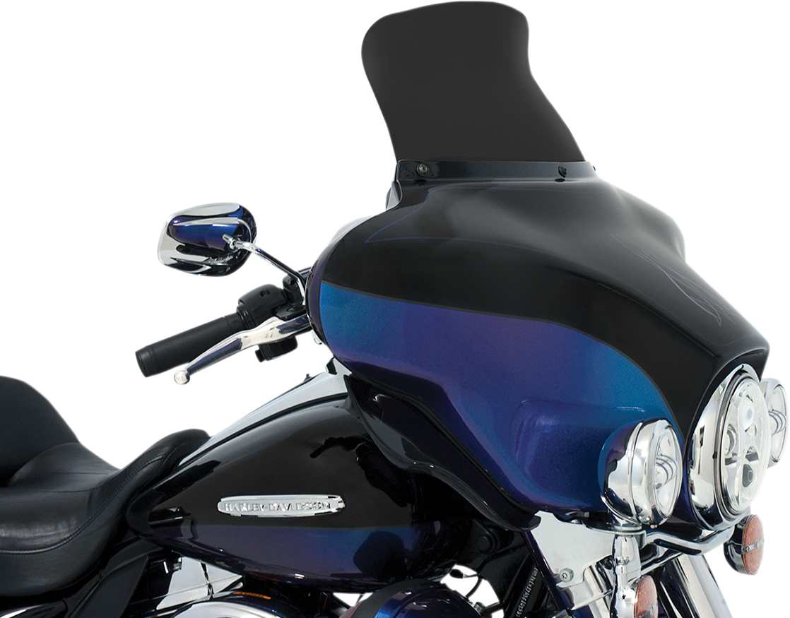 MEMPHIS SHADES Spoiler Windshield - 9" - Dark Black Smoke - '96-'13 FLH MEP84510