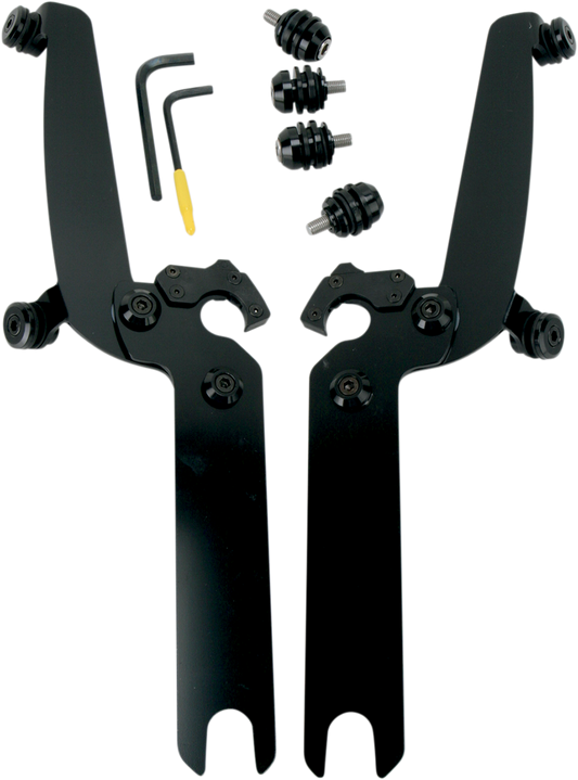 MEMPHIS SHADES Sportshield Trigger-Lock Mounting Kit - Black - Covered MEB8922
